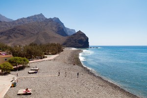 Playa de El Risco nähe La Aldea de San Nicolás - einsame Zweisamkeit