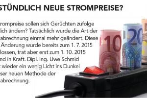 Strom sparen? Tipps von Dipl. Ing. Uwe Schmid