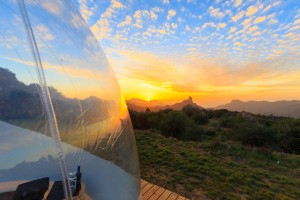 Trend: Glamping - hier im Bubbletent in Tejeda