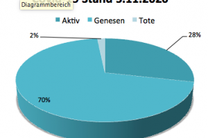 Coronavirus Fallzahlen vom 6. November 2020