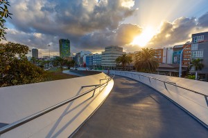 Neuer Blickfang: Fußweg am Hafen 